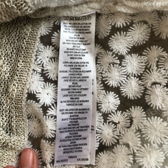 French connection Laila sweater- oatmeal sizeM - Picture 6 of 8